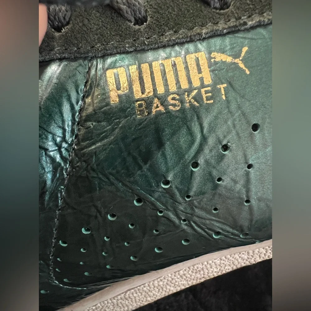 PUMA Basket Ripple Sneakers Dark Green Men’s Size 9